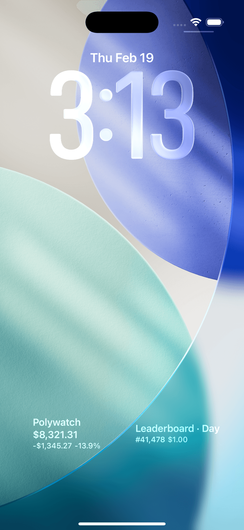 Polymarket widgets on Home Screen and Lock Screen with Polywatch