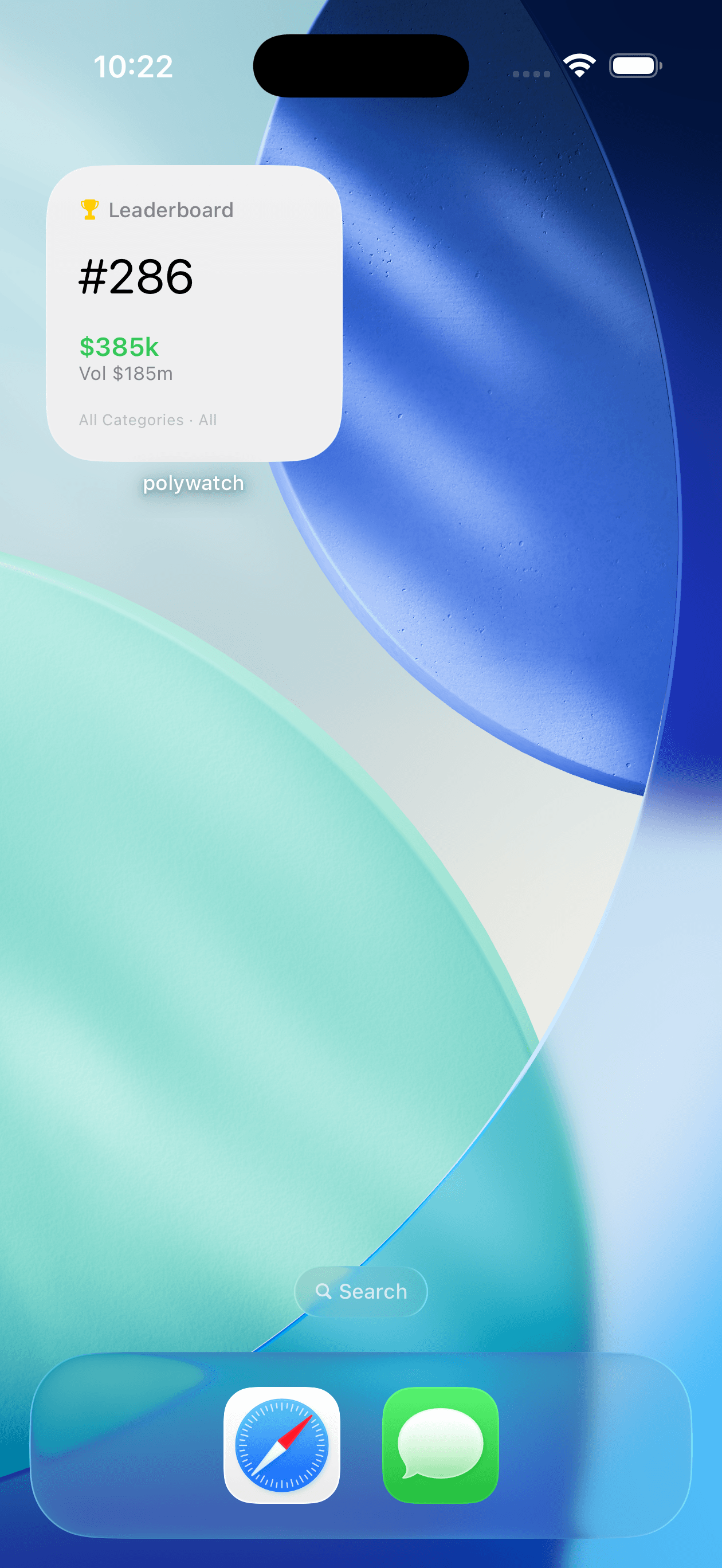 Leaderboard widget — small